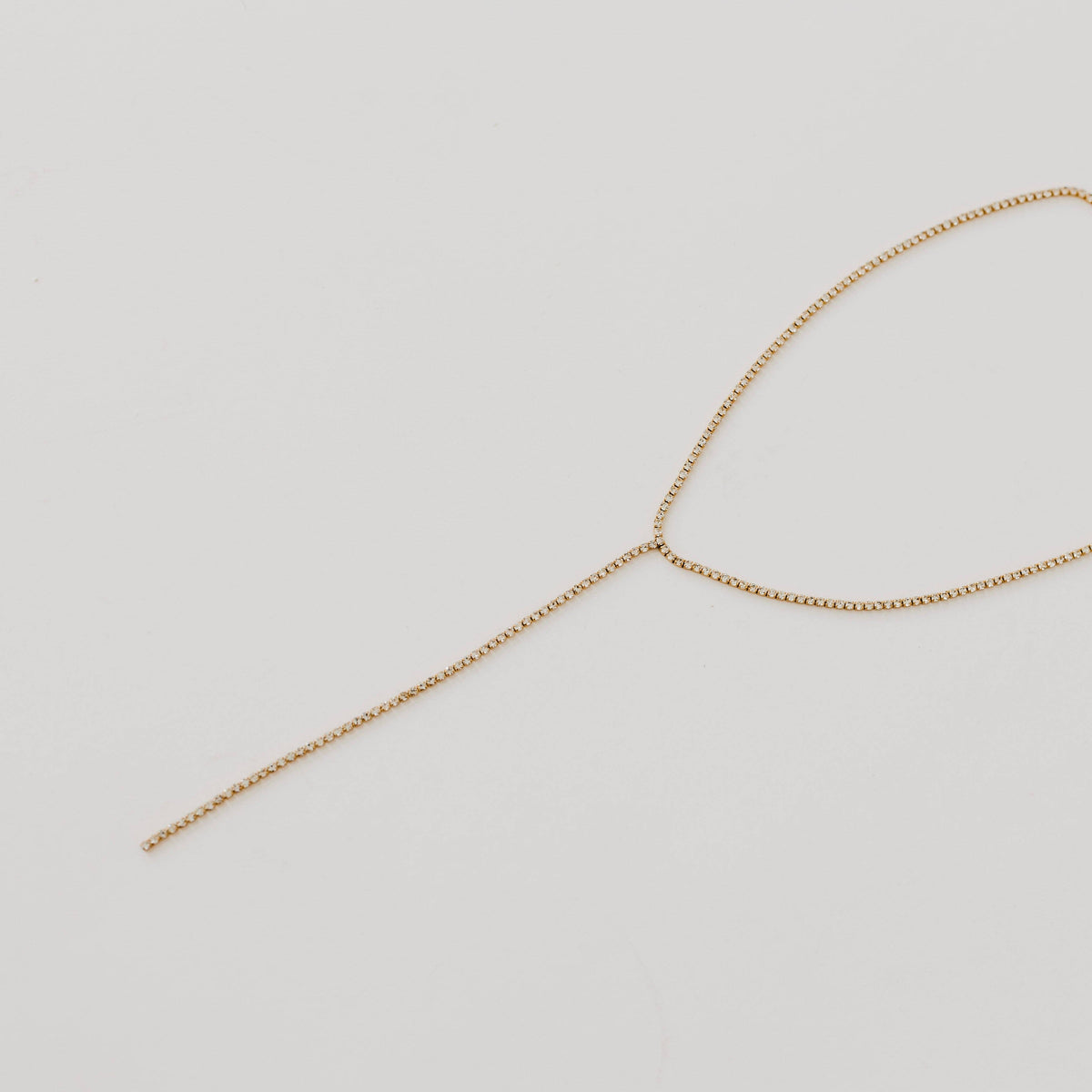 Tennis Lariat Necklace
