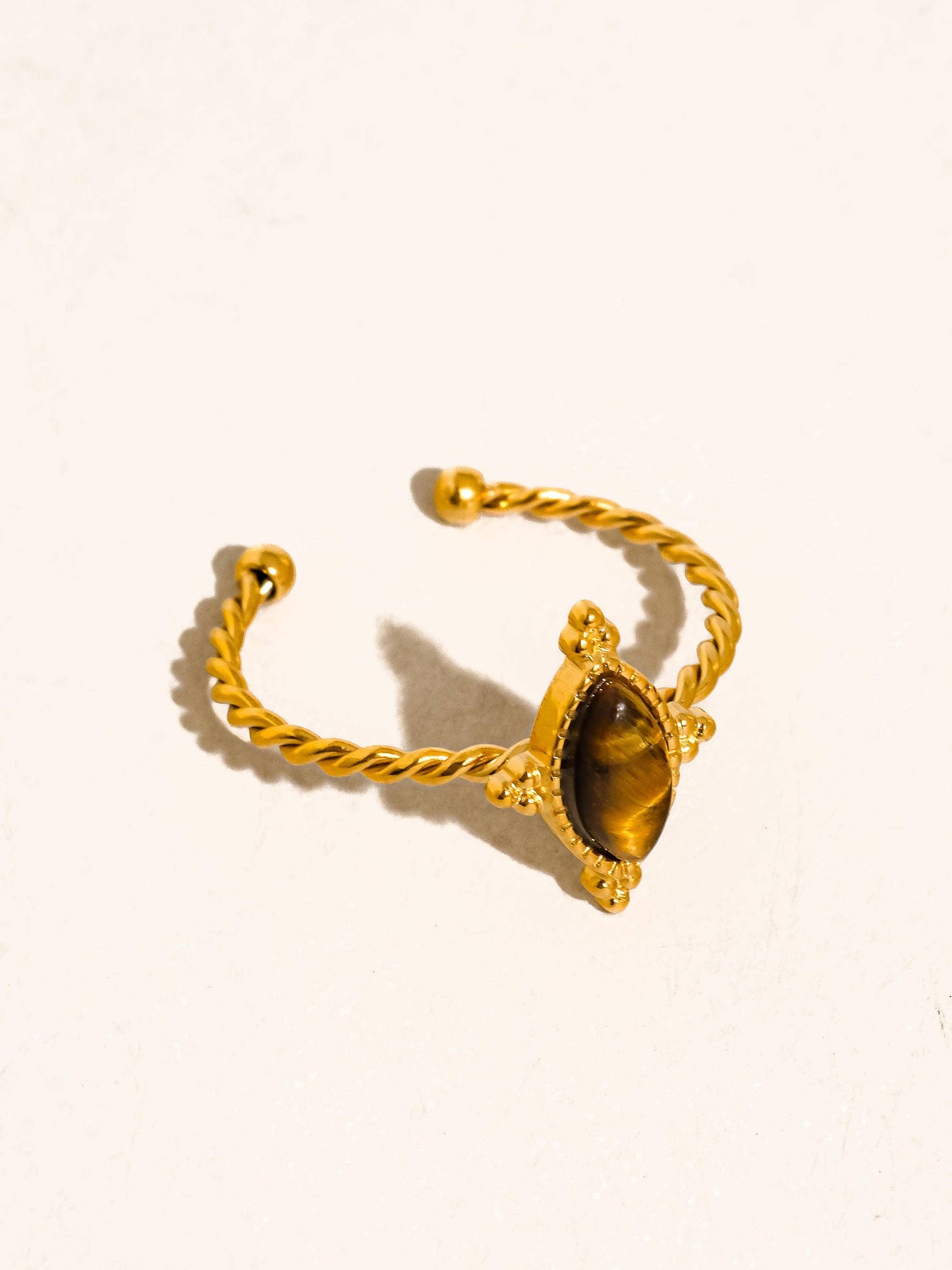 Brown Gemstone Ring