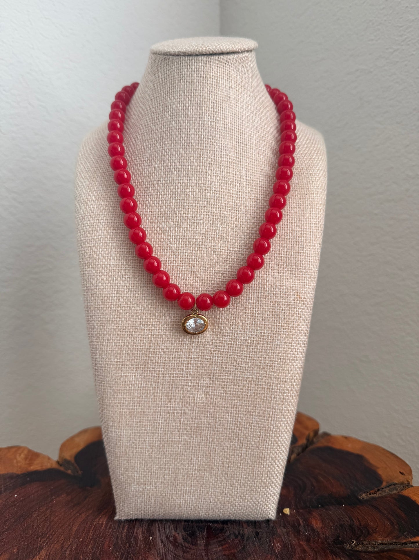 Red Pendant Necklace