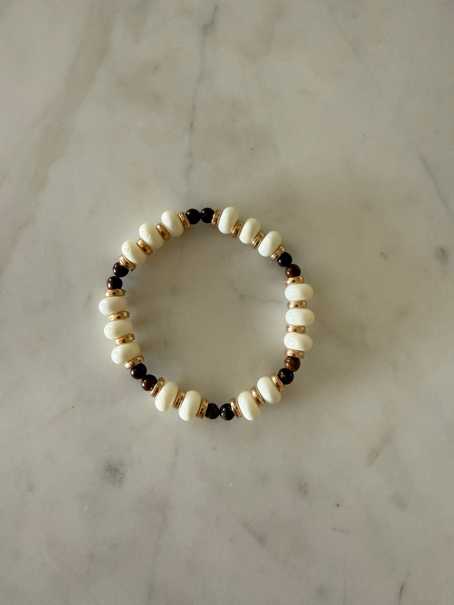 Brown & White Bracelet