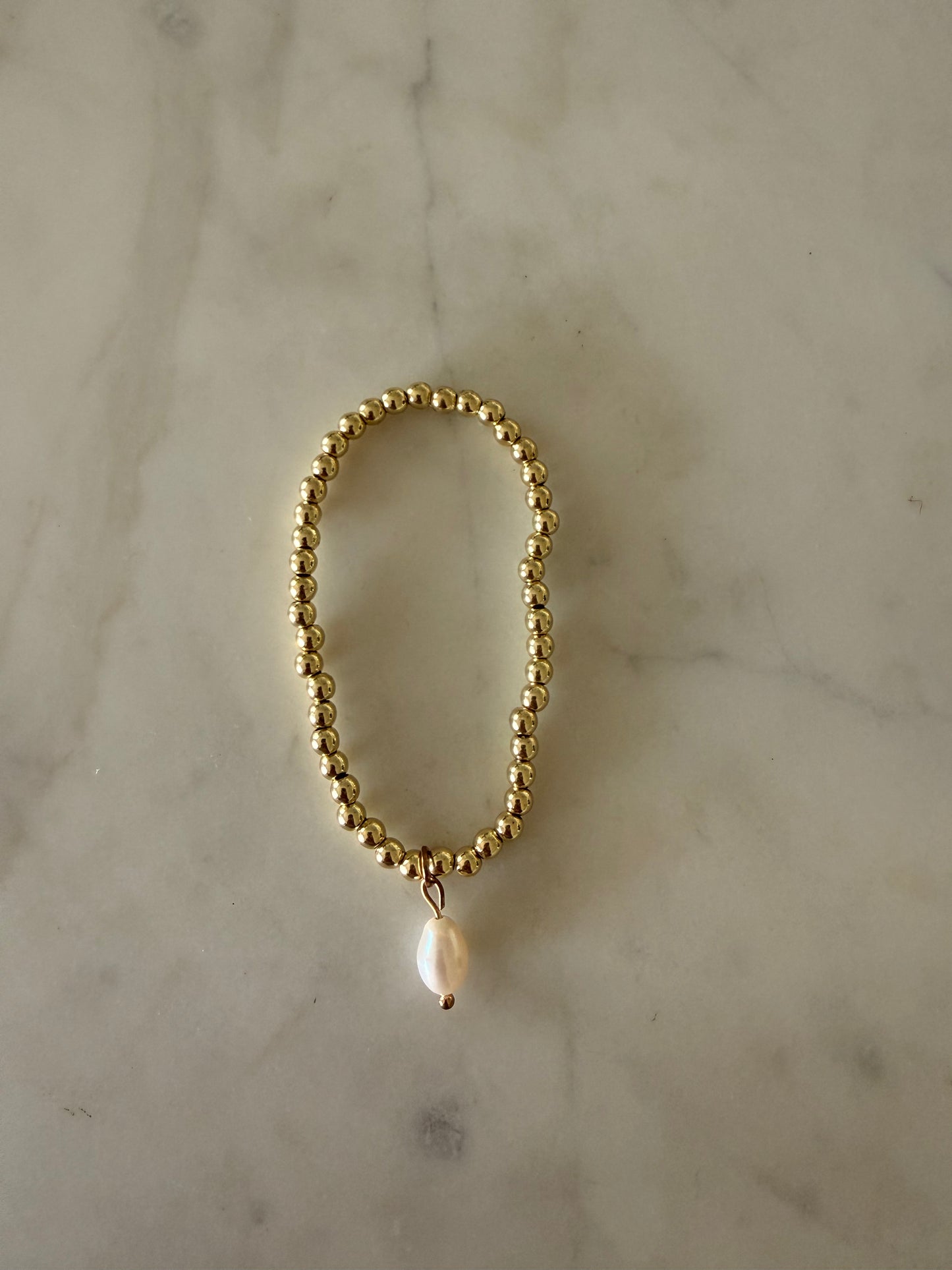 Pearl Drop Beaded Bracelet