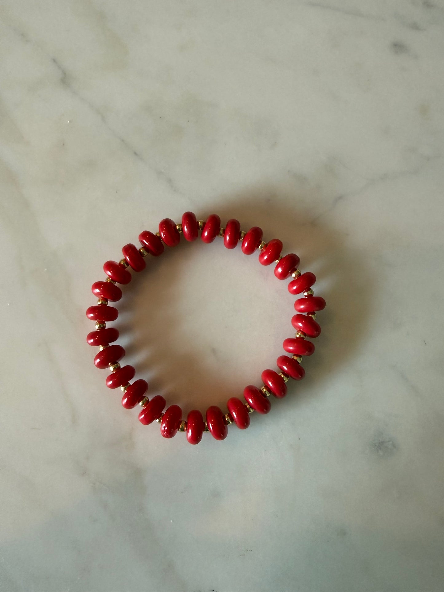 Red Beaded Bracelet
