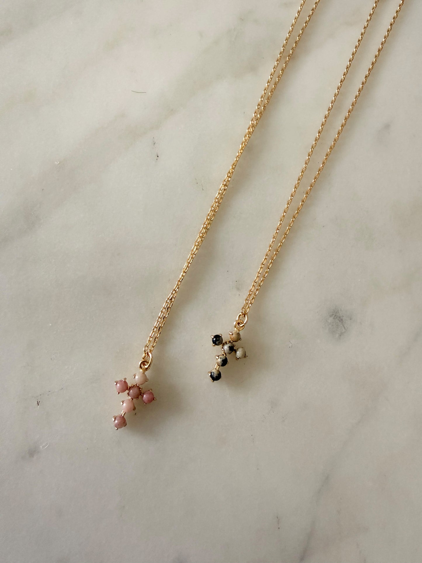 Stone Cross Necklace