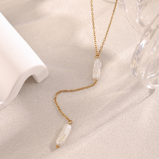 Pearl Lariat Necklace