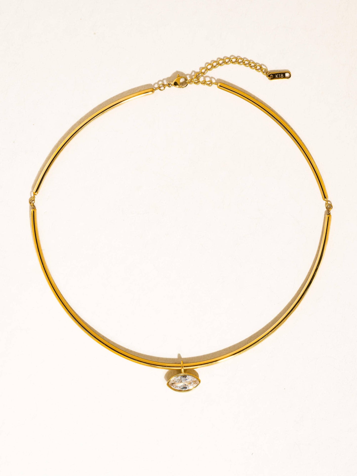 Bezel Choker Necklace