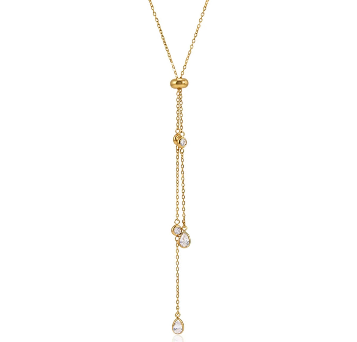 Bezel Drop Necklace