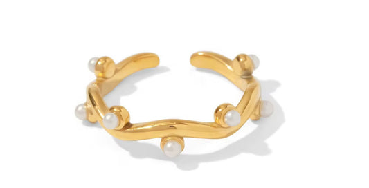 Pearl Wave Ring