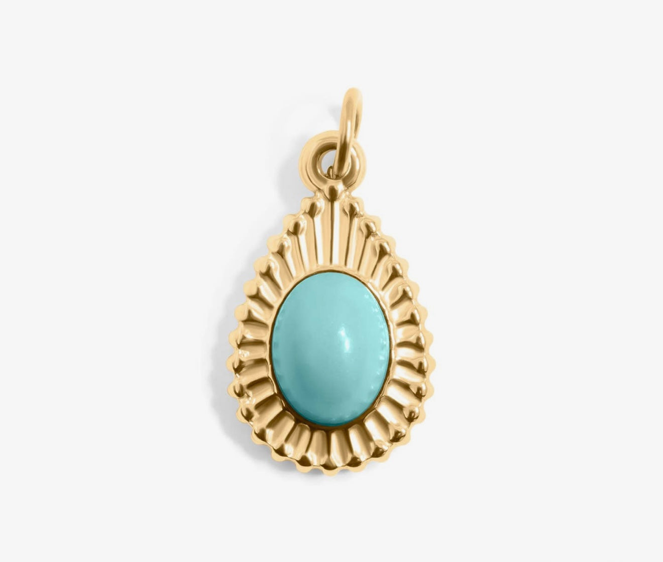 Turquoise Tear Drop Charm