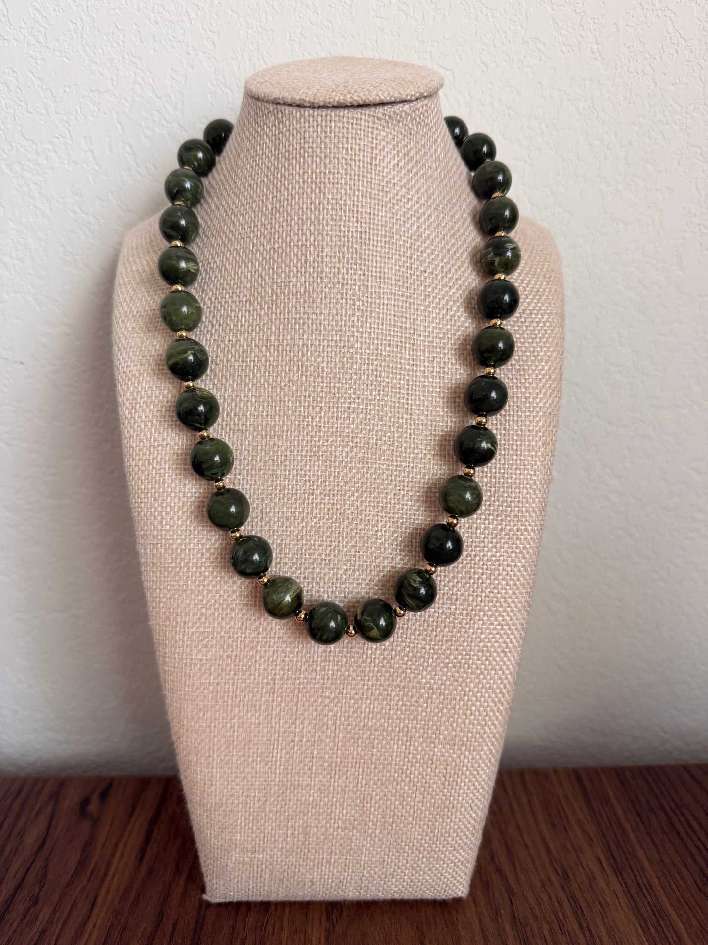 Emerald Beaded Necklace