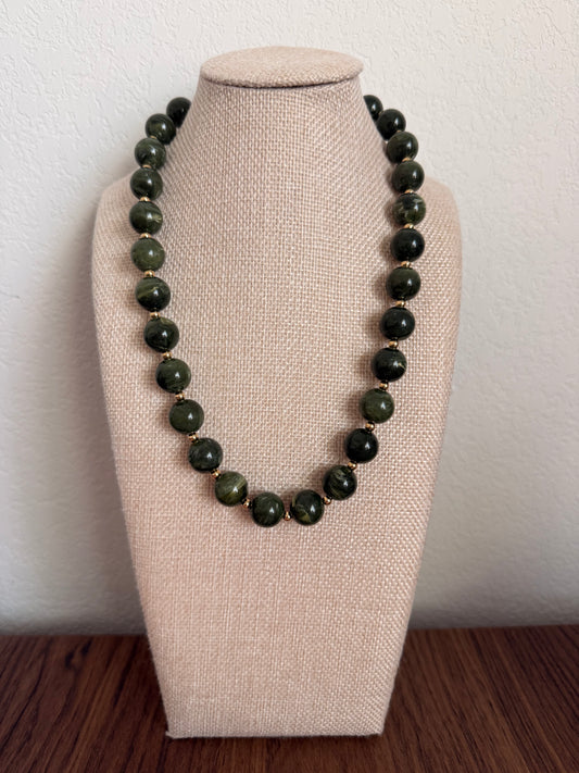 Emerald Beaded Necklace