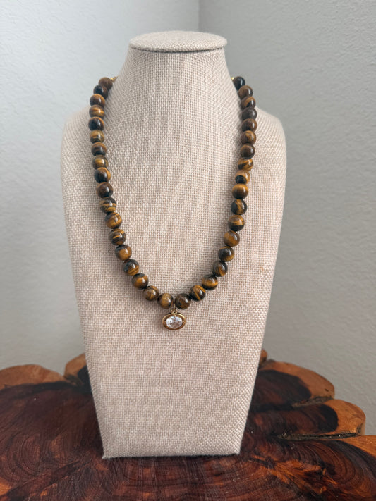 Brown Pendant Necklace