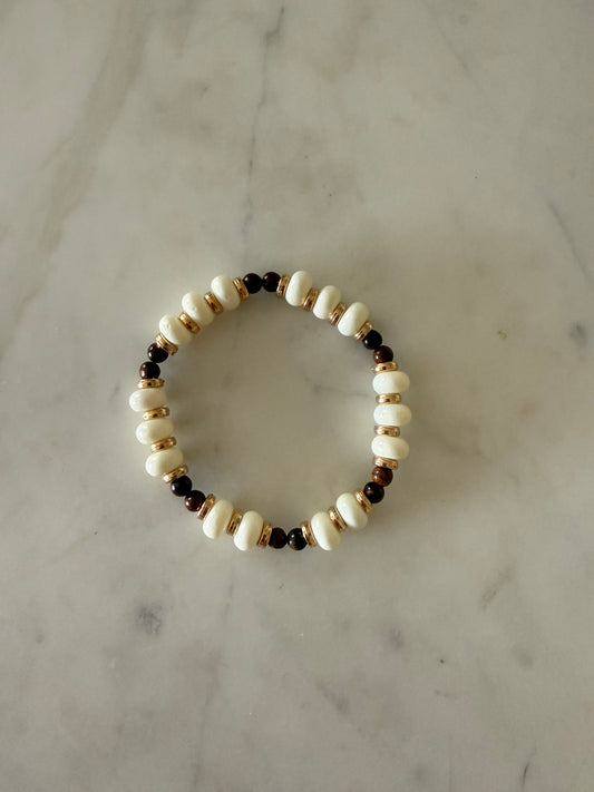 Brown & White Bracelet