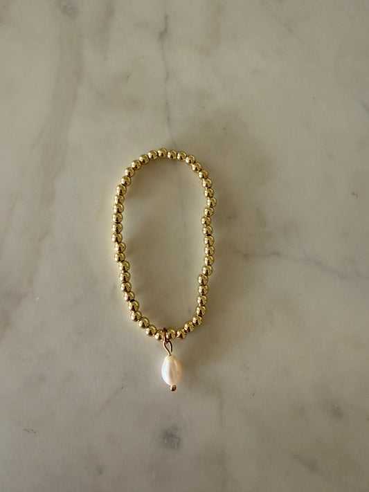 Pearl Drop Beaded Bracelet