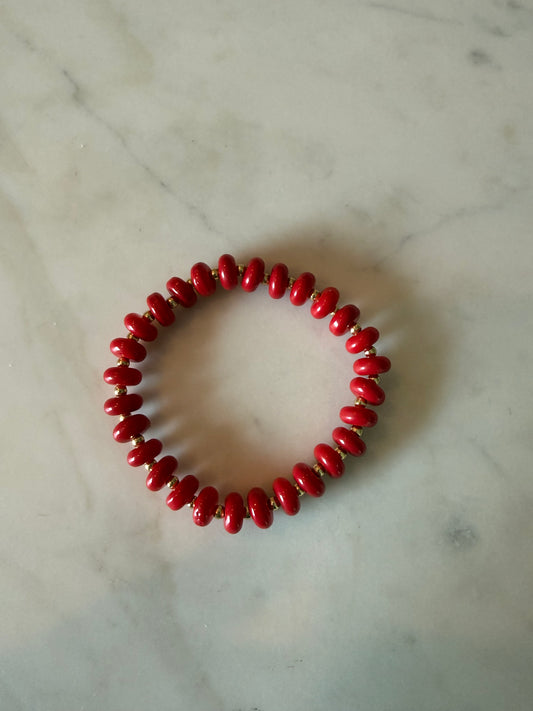 Red Beaded Bracelet