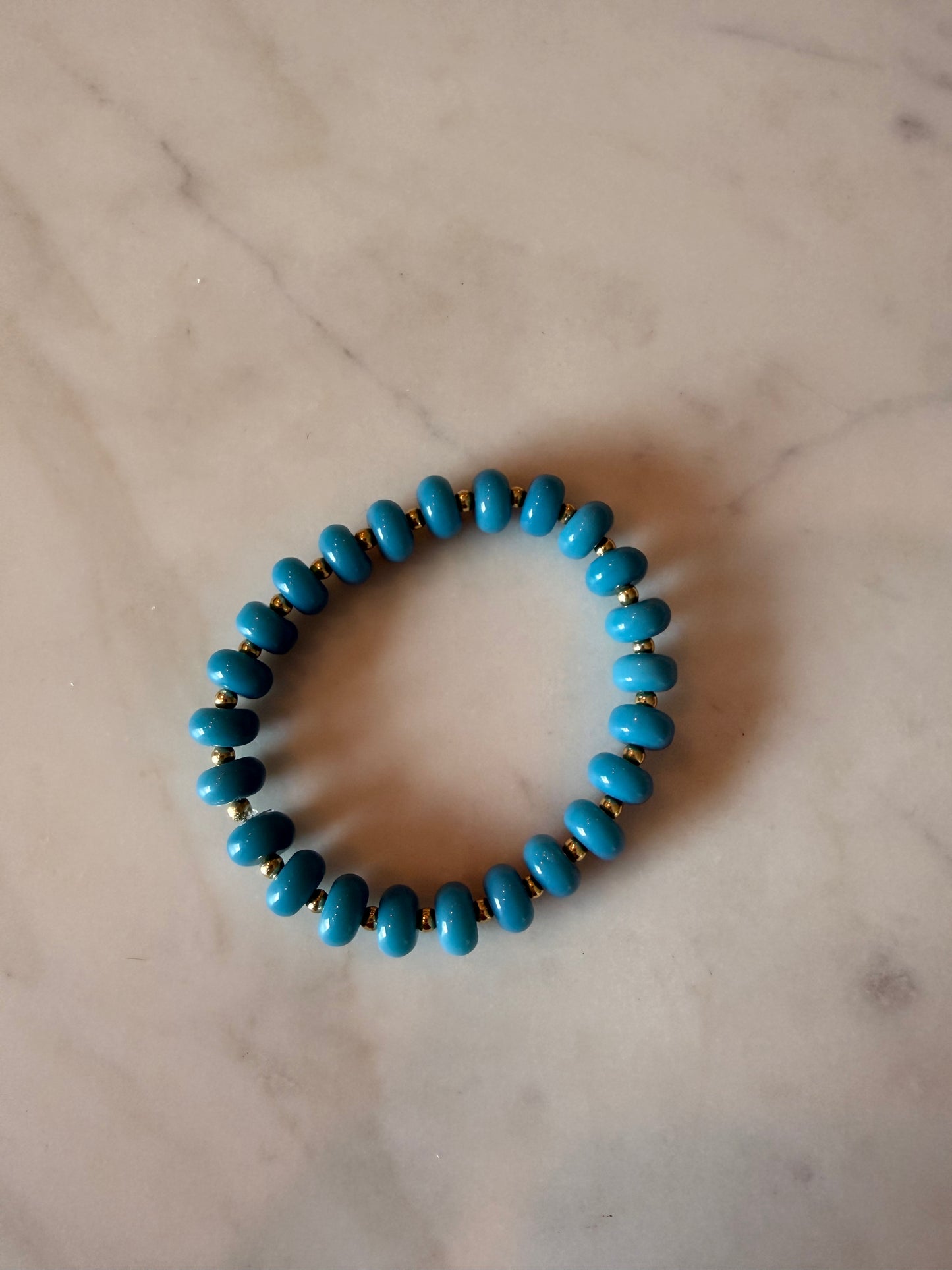 Blue Beaded Bracelet