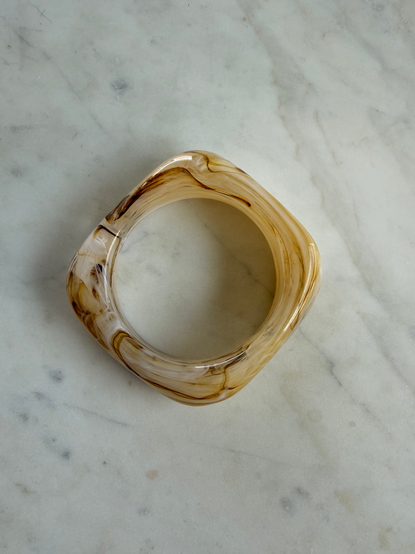 Acrylic Bracelet- Beige