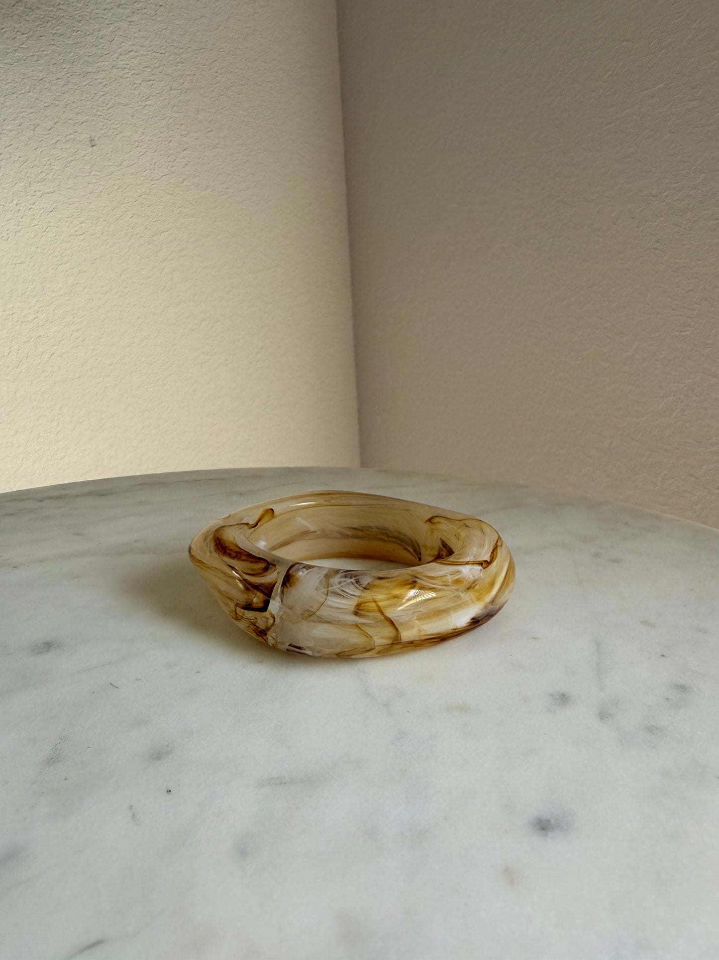 Acrylic Bracelet- Beige